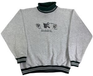 Vintage 90s Alaska Denali National Park Crewneck Men's Small Outdoor Sweatshirt